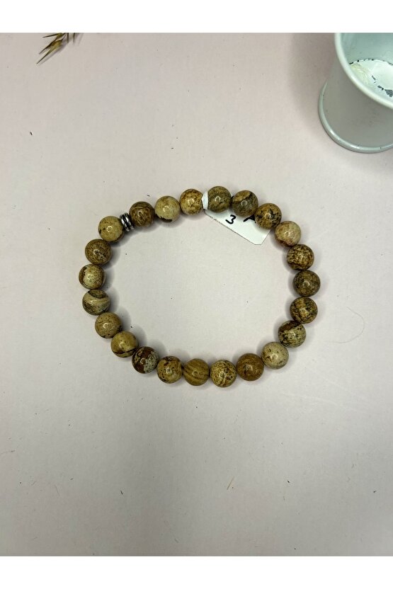 Odun Agat Taşı Bileklik