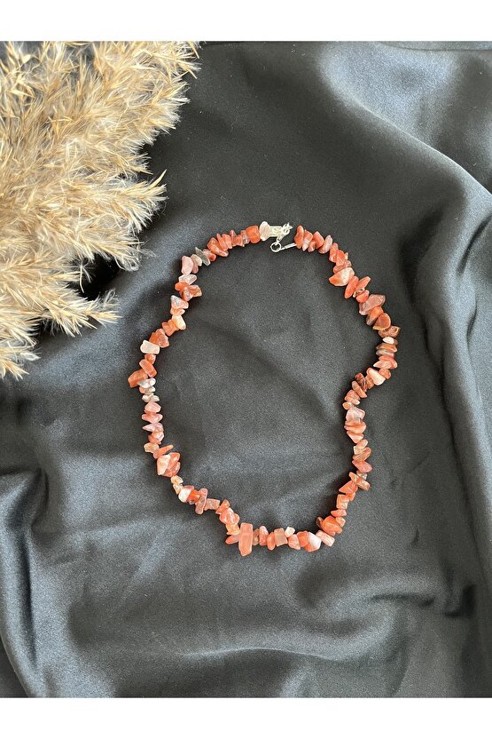 Akik Kırık Doğal Taş Kolye