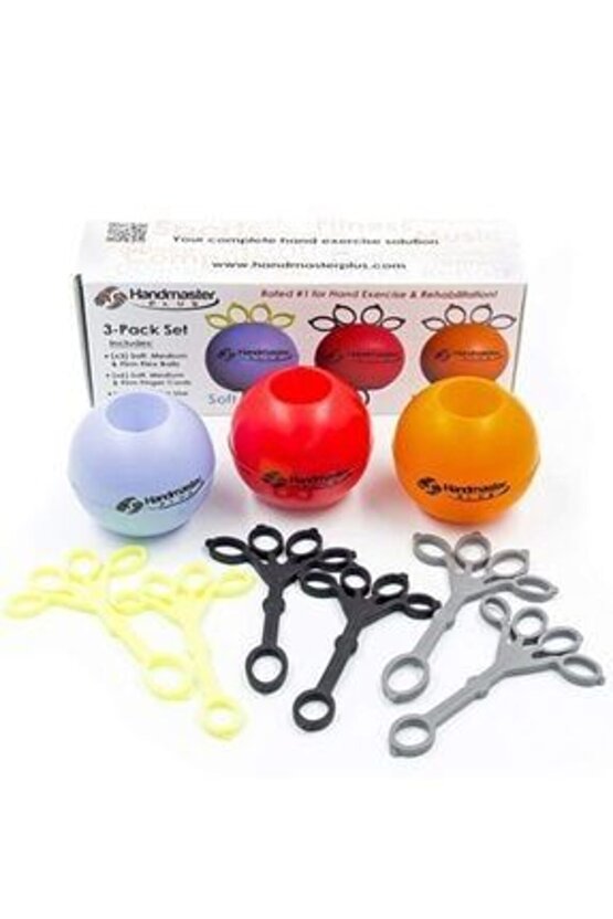 Msd HandMaster Plus Parmak Ve El Egzersiz Güçlendirme Kuvvetlendirici 3 Lü Set