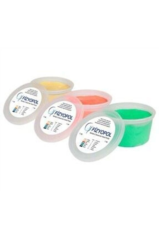 Putty,Fizik Tedavi El Egzersiz Hamuru,3 Oz, 3 Renk 85 Gr.Theraflex