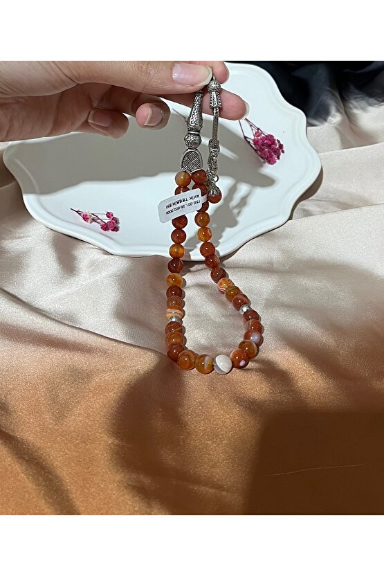 akik tesbih doğaltaş 8 mm