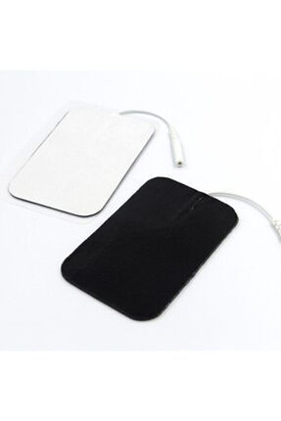 Kablolu  SoketliElektrot 5x9 cm Ems Tens Cihazı Pin Girişli Elektrod 1 Paket = 4 Adet