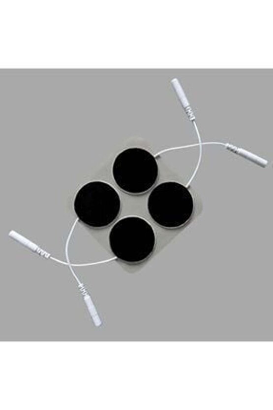 Yuvarlak SoketliElektrot 3.2x3.2 cm Ems Tens Cihazı Pin Girişli 2 Paket 8 Adet