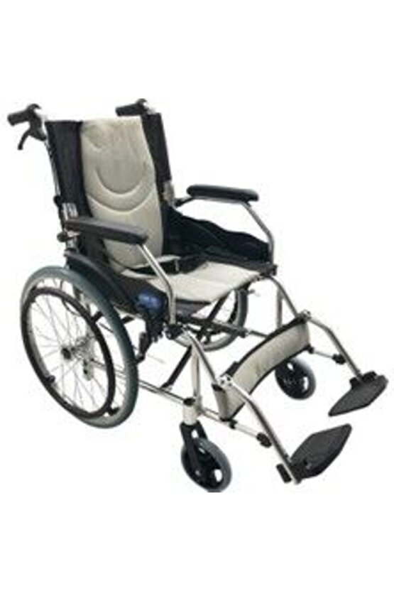 Alüminyum Özellikli Refakatçı Frenli Hafif Tekerlekli Sandalye