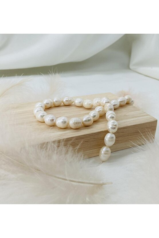 İNCİ 11-12 MM DOĞAL TAŞ DİZİ