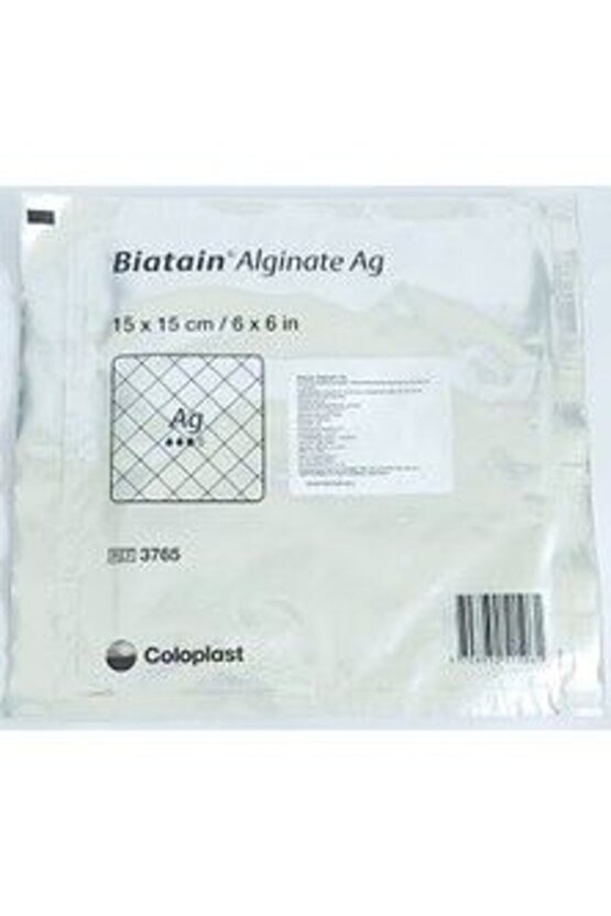 Coloplast Biatain 3765 Alginate Ag 15X15 Gümüşlü 10lu
