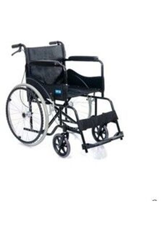 COMFORT PLUS Siyah Kumaş Standart Transfer Refakatçı Frenli Tekerlekli Sandalye