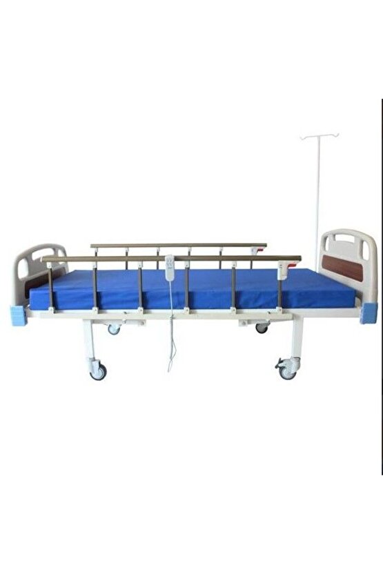 2 Motorlu Abs Başlıklı Tabanca Korkuluklu Hasta Karyolası