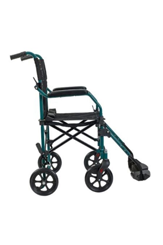 G505 Alüminyum Tekerlekli Transfer Sandalyesi Hasta Transfer Sandalyesi Minder Hediyeli