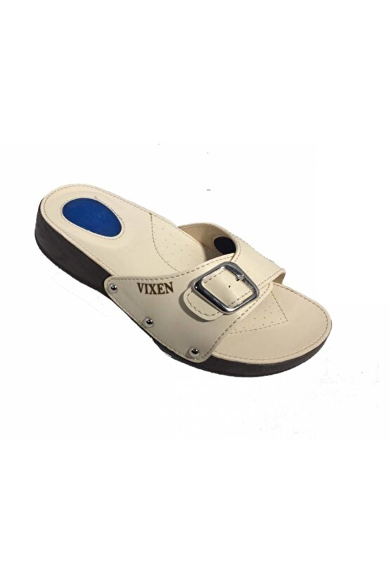 Topuk Dikeni Terliği Krem 41 NUMARA