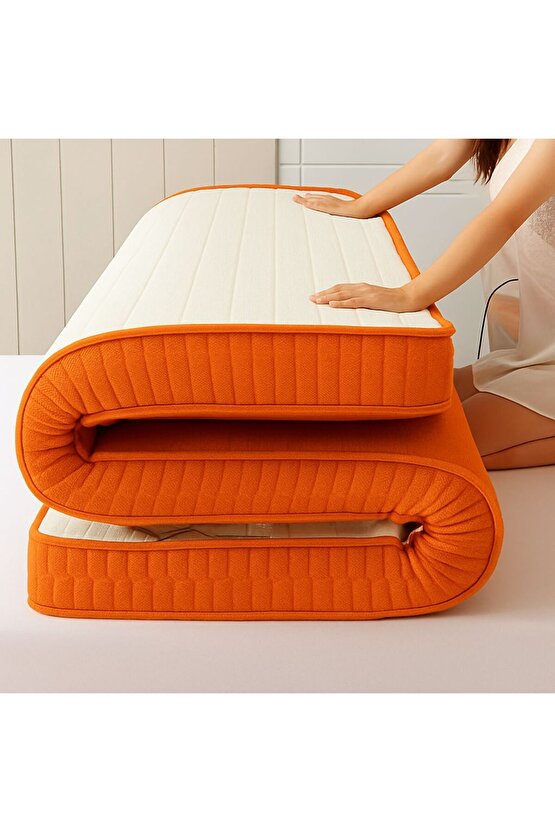 Katlanabilir Tek Kişilik Yer Yatağı 10cm Sünger Yatak Fonksiyonel