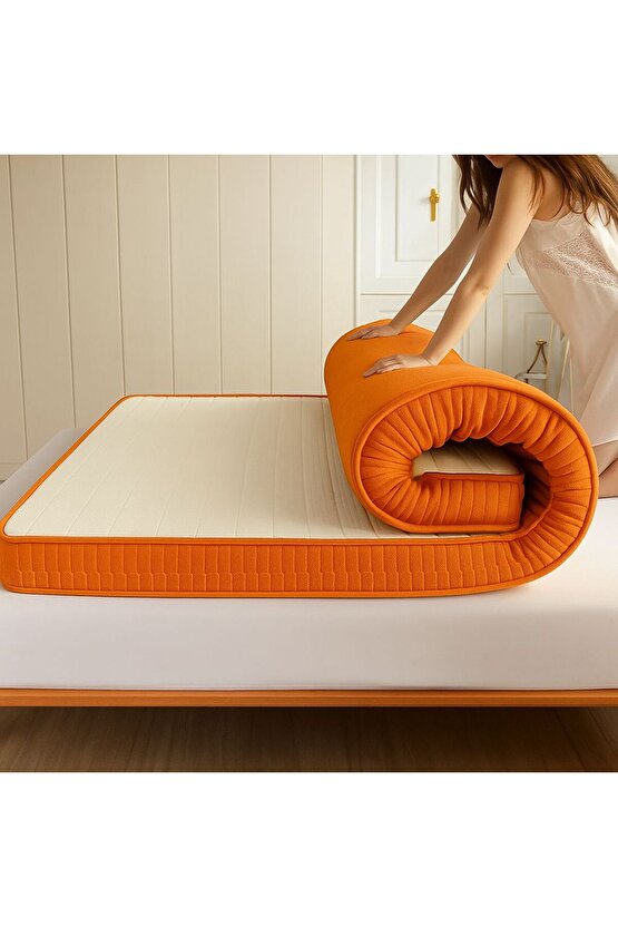 Katlanabilir Tek Kişilik Yer Yatağı 10cm Sünger Yatak Fonksiyonel