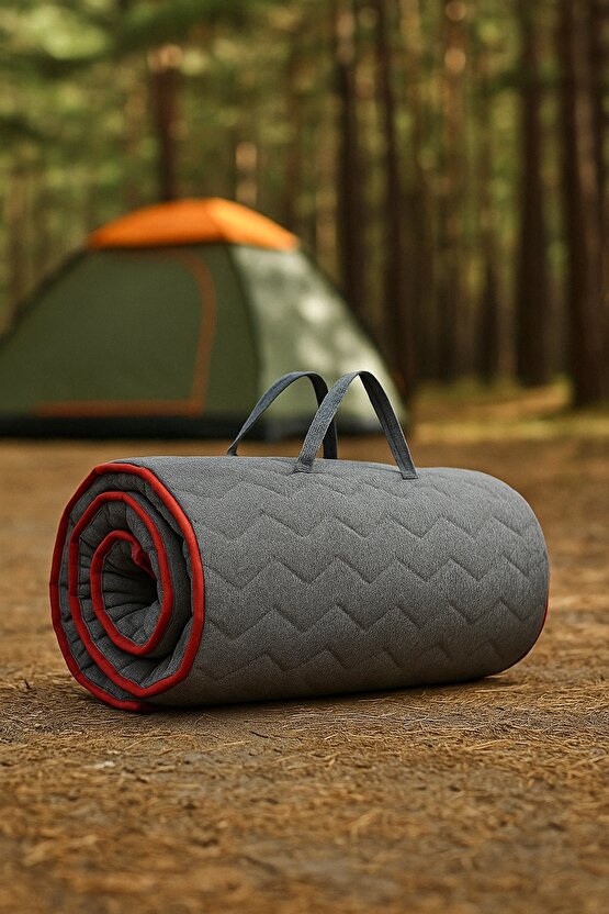 Taşınabilir Katlanır Kamp Karavan Anne Yanı Misafir Yatağı Ped Tek Kişilik