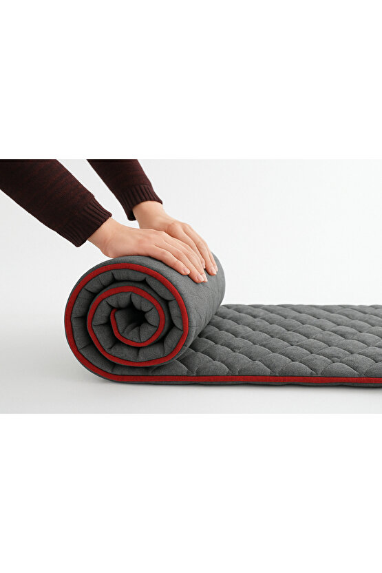 Taşınabilir Katlanır Kamp Karavan Anne Yanı Misafir Yatağı Ped Tek Kişilik