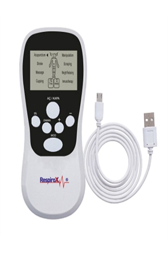 Rtc-01 Pilli Masaj Aleti Tens Cihazı 4 Pedli