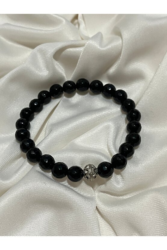 Siyah Oniks Bileklik – Güç ve Koruma Taşı