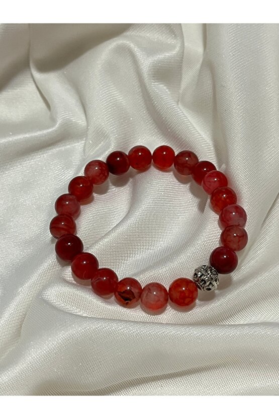 Açık Kırmızı Akik Bileklik