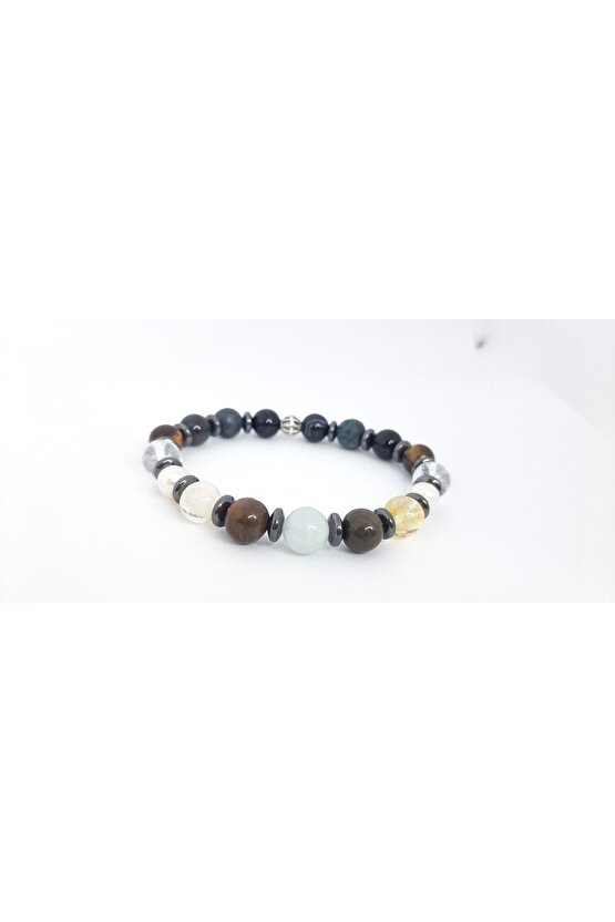 Antalya Ikizler Burcu Erkek Bileklik Doğal Taş Burç Bilekliği