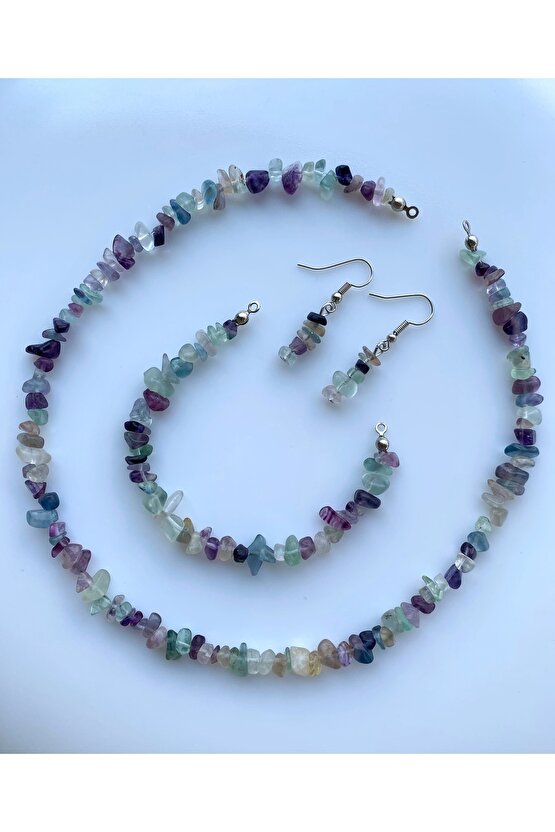 Florit Kırıktaş Doğal Taş Set