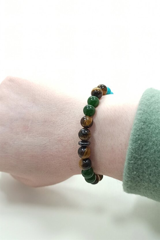 Nazar Bilekliği Turkuaz Yeşim Kaplangözü Doğal Taş Bileklik Helsinki