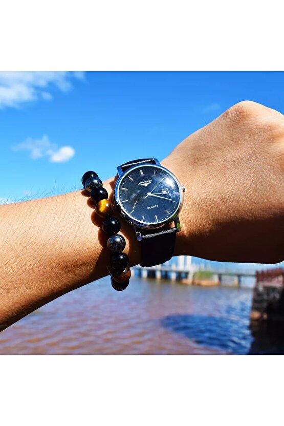 Güç Enerji Ve Başarı Doğaltaş Bilekliği