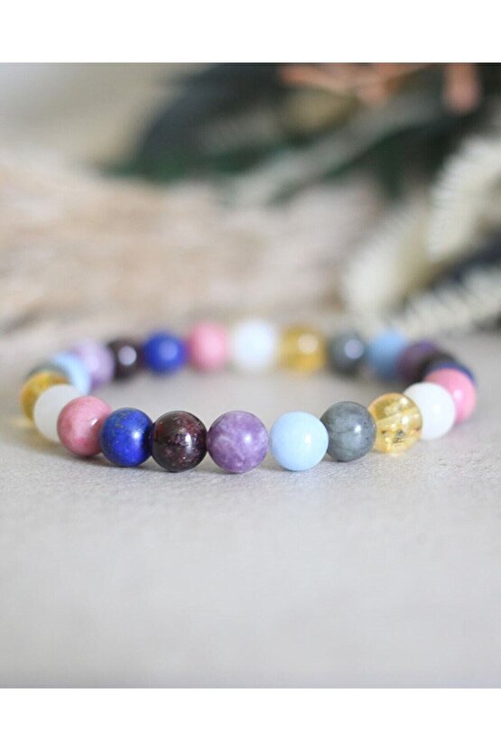 Doğal Taş Bileklik 8mm MENOPOZ