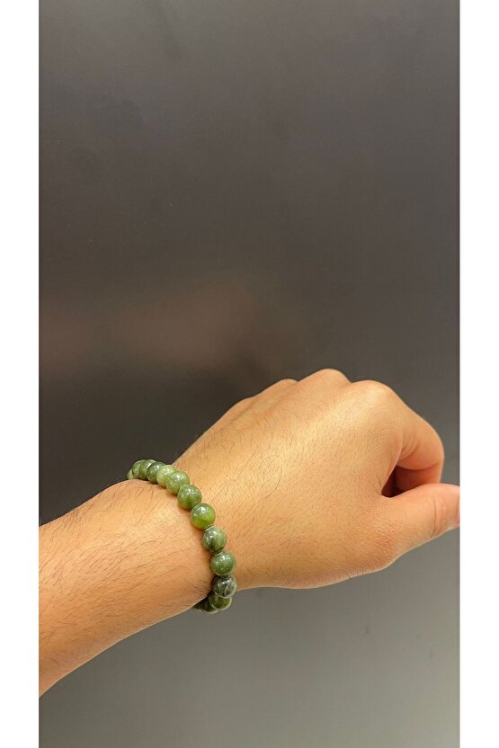 Yeşim Taşı 8mm Doğaltaş Bileklik