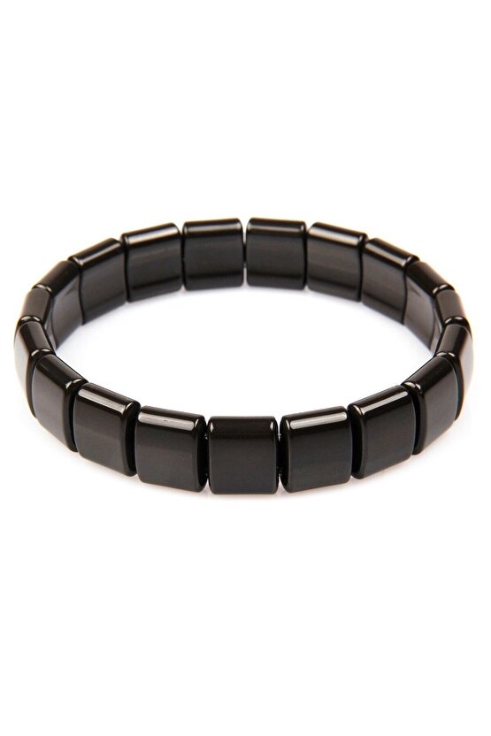 Kore Yeşim Taşı Bileklik Kare Model 1