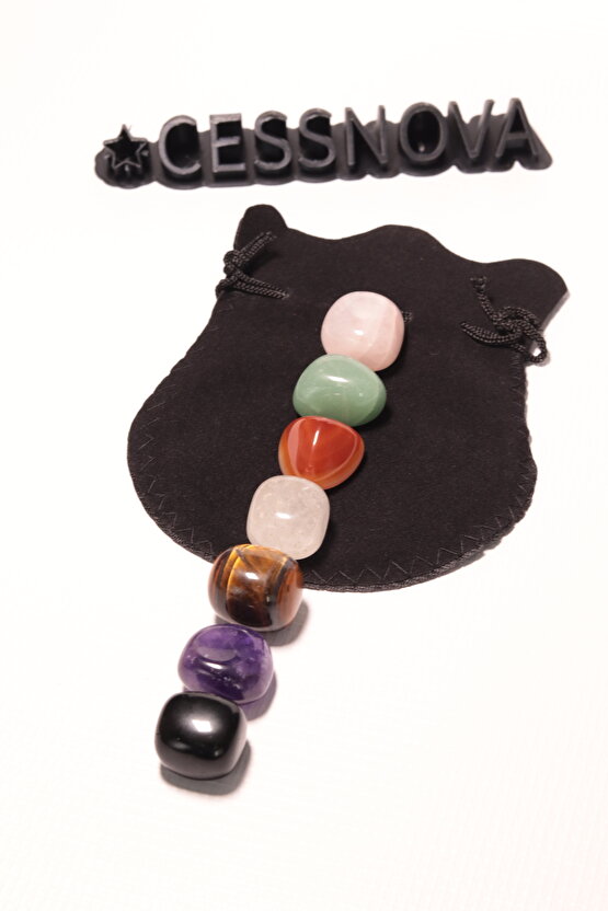 Çakra Doğaltaş Üst Kalite Set Büyük Boy 7 Adet