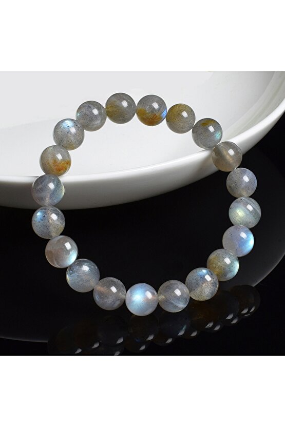 Labradorit Doğal Taş Bileklik, AAA Orijinal Labradorit Taşı Bileklik