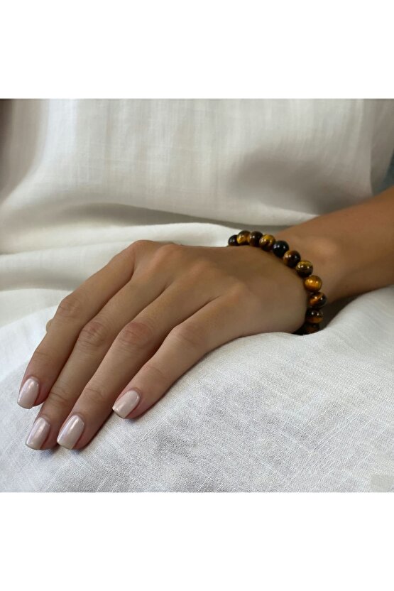 Kaplan Gözü Doğal Taş Bileklik, AAA Orijinal Kaplan Gözü Taşı Bileklik DOGAL