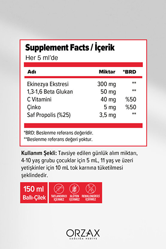 Imunol Ballı Çilek Aromalı Şurup