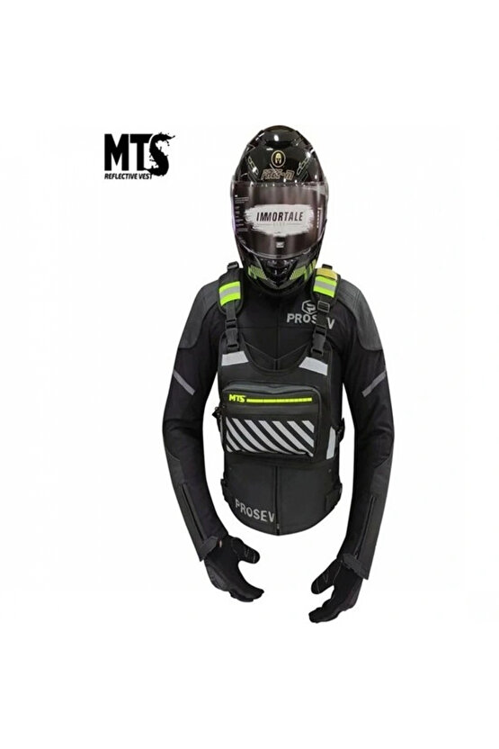 Reflektörlü Göğüs Çantası