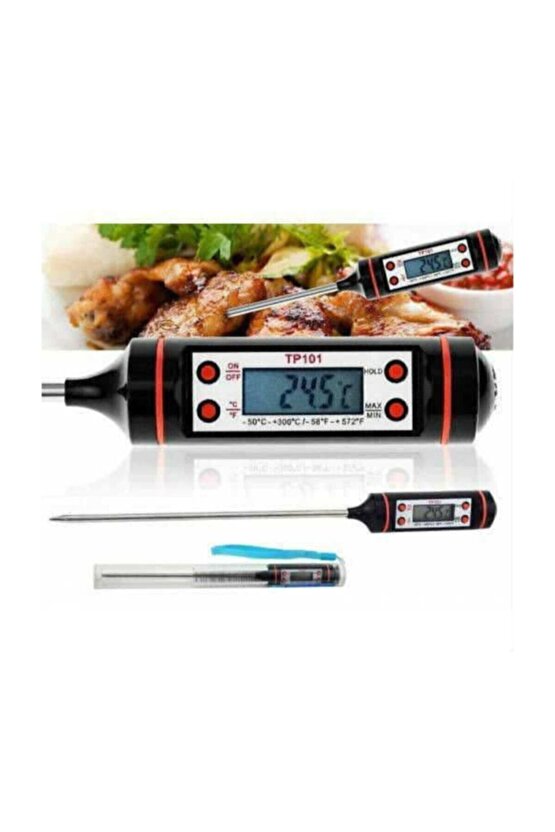 Tp-101  Tp101 Lcd Ekranlı Dijital Arac Klima Sıcaklık Dedektörü Su Süt Yogurt Sıvı Sıcaklık Ölçer