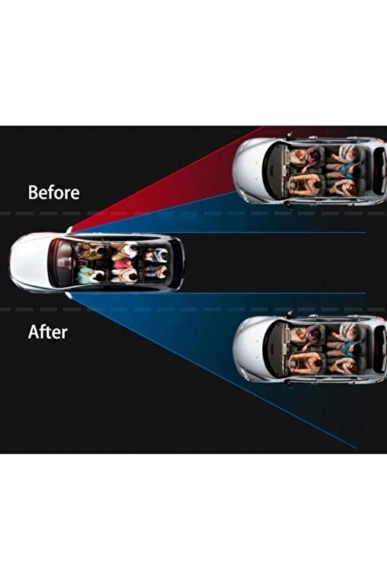 Pratik Ayarlanabilir Kör Nokta Aynası Siyah 2 Adet Mc-1004 ( Lisinya )