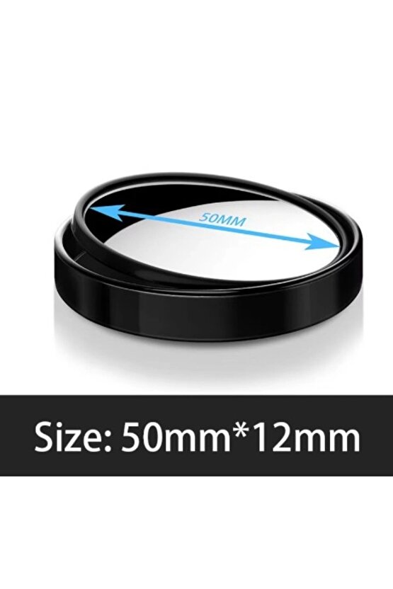 Pratik Ayarlanabilir Kör Nokta Aynası Siyah 2 Adet Mc-1004 ( Lisinya )