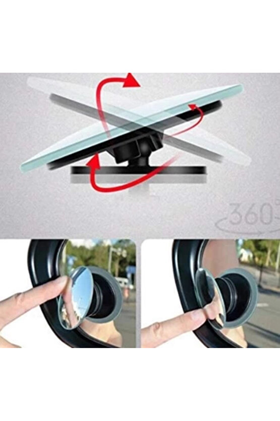 Pratik Çerçevesiz Ayarlanabilir Kör Nokta Aynası 2 Li