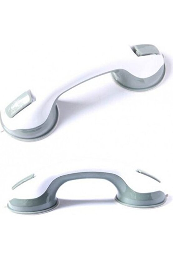 Vantuzlu Banyo Tutacağı Kayma Düşme Önleyici Kilitli Tutunma Barı