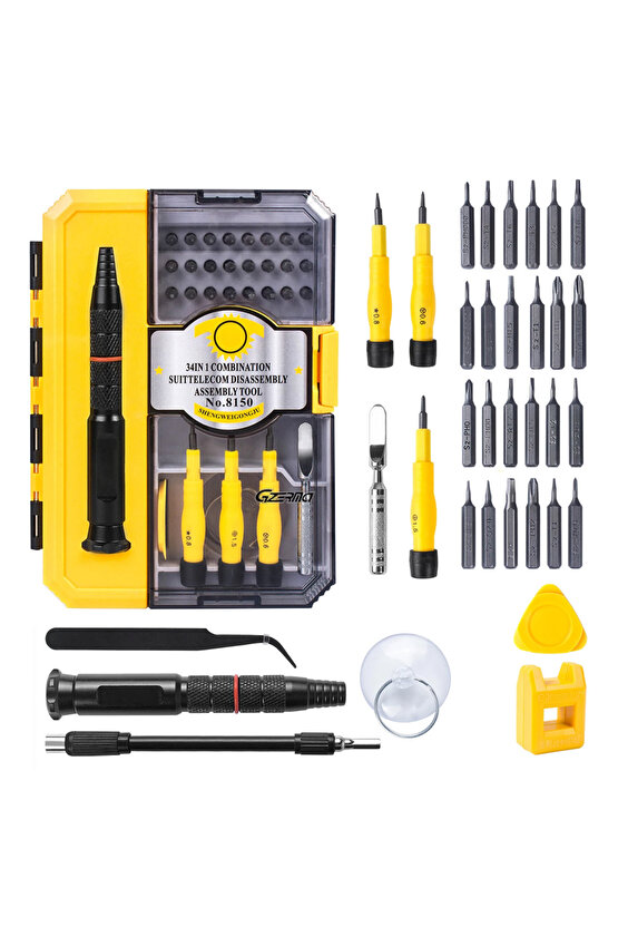 Powermaster 8150 34 Uçlu Çok Fonksiyonlu Hassas Tamirci Tornavida Seti