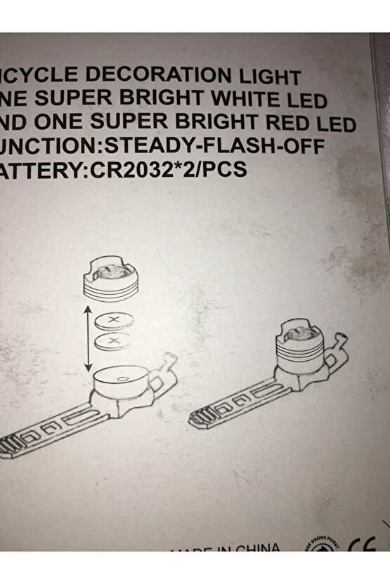 ALİMİNYUM LED BİSİKLET LAMBASI SU GEÇİRMEZ ARKA ÖN TAKIM 3006 Uyumlu