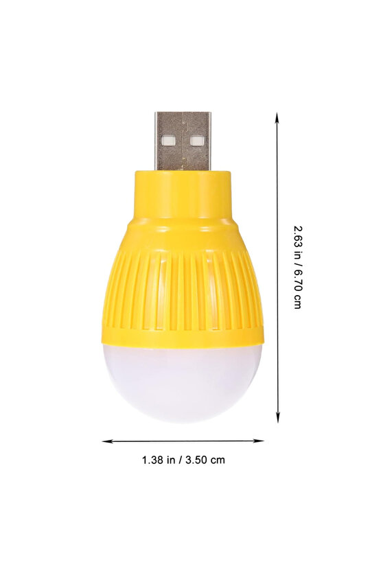 USB BEYAZ GECE LAMBASI MİNİ AMPUL AYDINLATMA (4832)