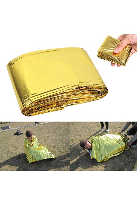 Acil Durum Ilk Yardım Battaniyesi Deprem Survival Termal Battaniye