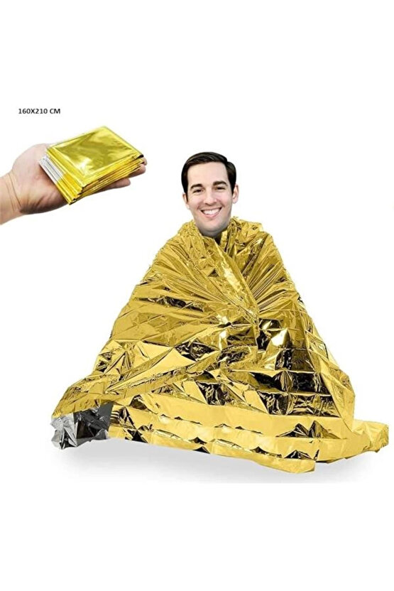 Acil Durum Ilk Yardım Battaniyesi Deprem Yanık Termal Battaniye Nem Ve Soğuktan Koruma Su Geçirmez