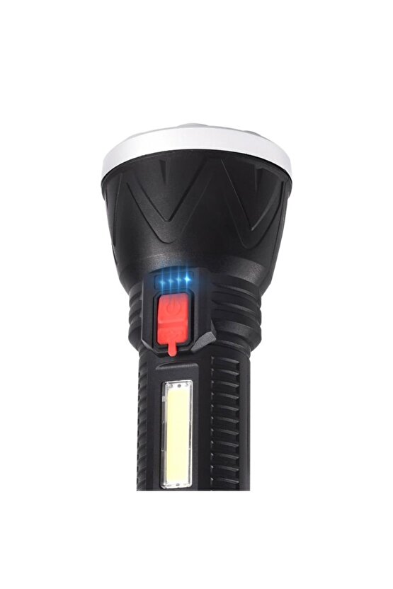 Cl-w09 9+1 Ledli + Mini Disko Toplu Şarjlı El Feneri