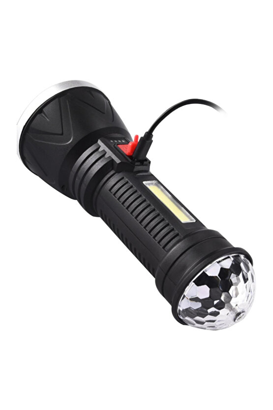 CL-W09 9+1 LEDLİ + MİNİ DİSKO TOPLU ŞARJLI EL FENERİ (4767) - MCT4209-2489