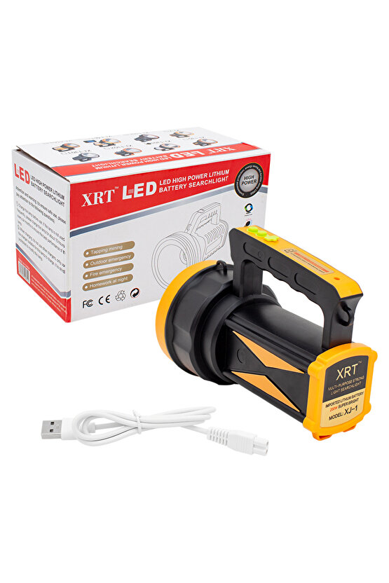 Hu53d Shopzum Xj-1 Şarjli Ledli 3 Kademeli El Feneri