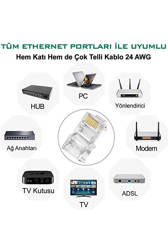 30 Mt 30 Metre Cat6 Internet Bilgisayar Ağ Network Ethernet Kablosu Cat-6 Ket6 Hazır Uç Rj45