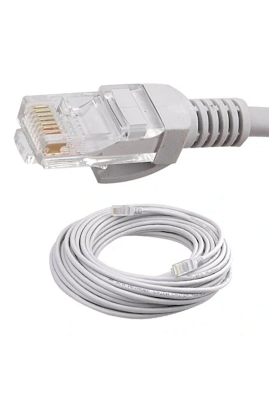 (30 Metre) Cat6 Internet Kablosu Uçları Takılı Hazır Jacklı Ürün Cat6 Ethernet Cable 30 Mt