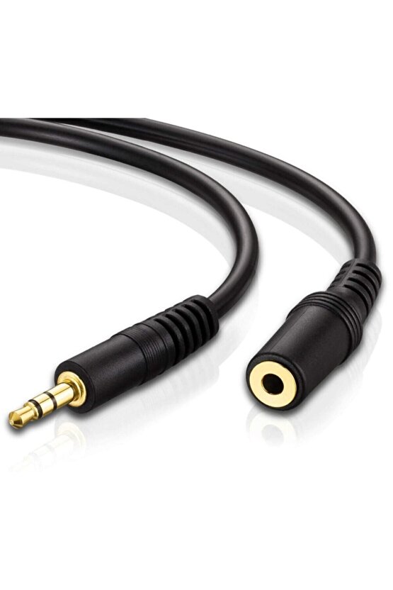 1.5m Stereo Hoparlör Kulaklık Ses Aux Uzatma Kablosu 3.5mm Erkek Dişi