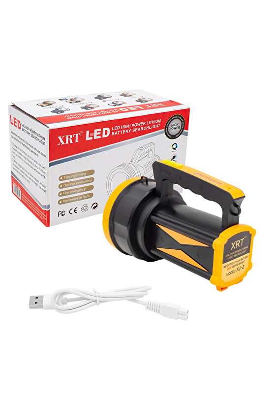 POWERMASTER XJ-2 ŞARJLI LEDLİ 3 KADEMELİ EL FENERİ